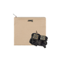 Blue Label Beige 3D Faux Leather Tefillin Bag