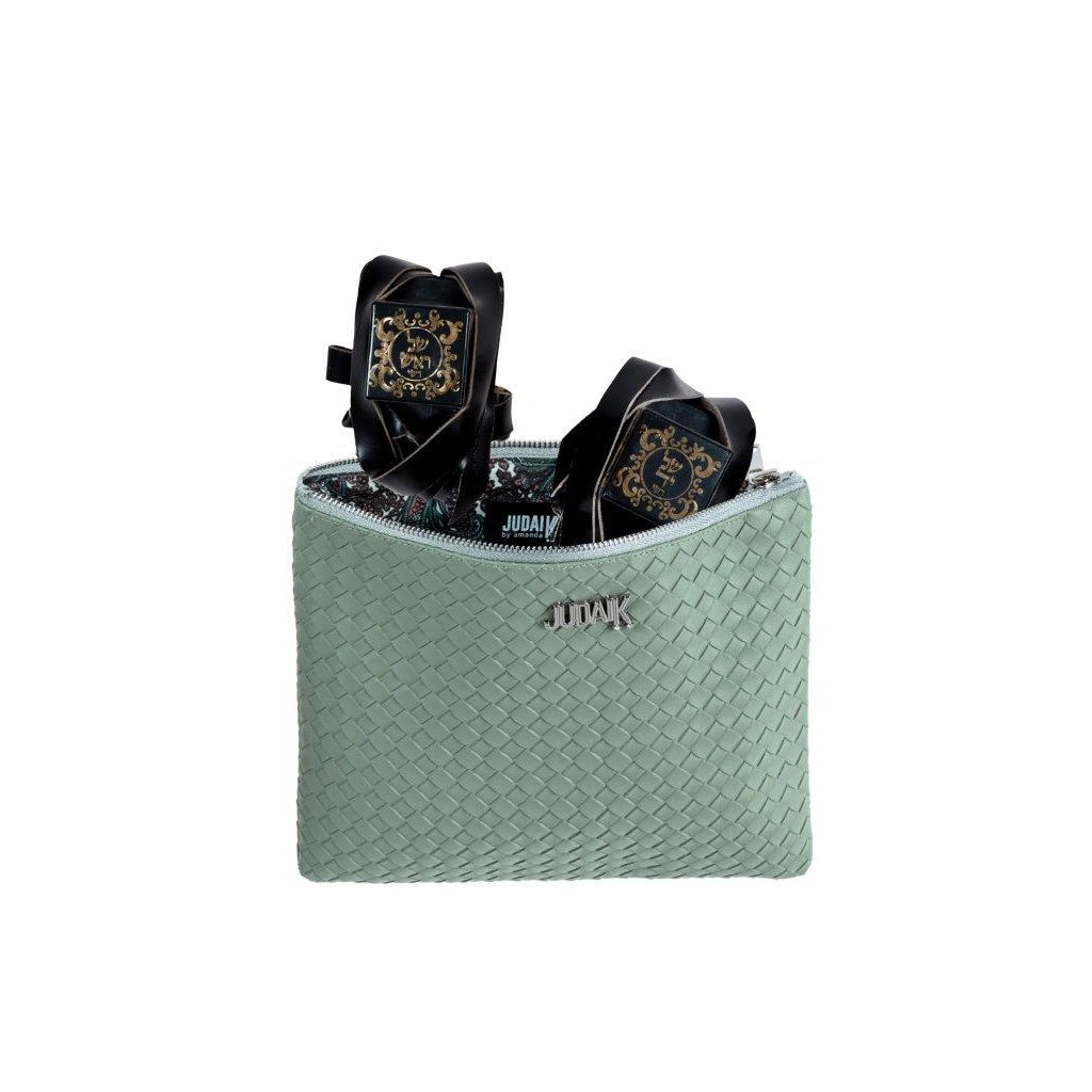 Blue Label Green 3D Faux Leather Tefillin Bag
