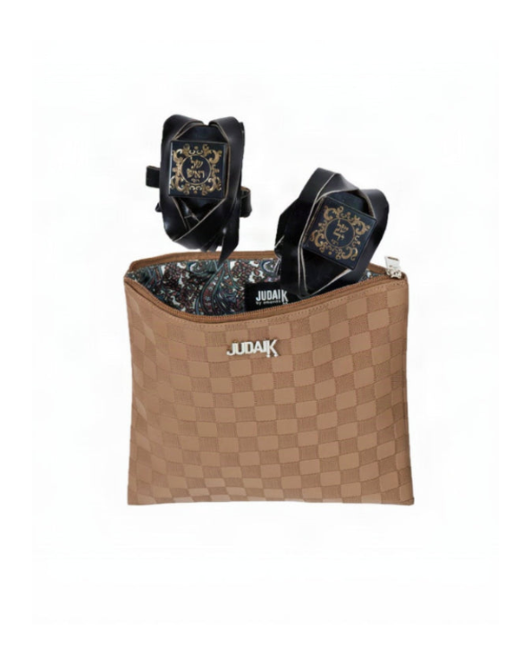 Camel Brown Faux Leather Tallit Bag