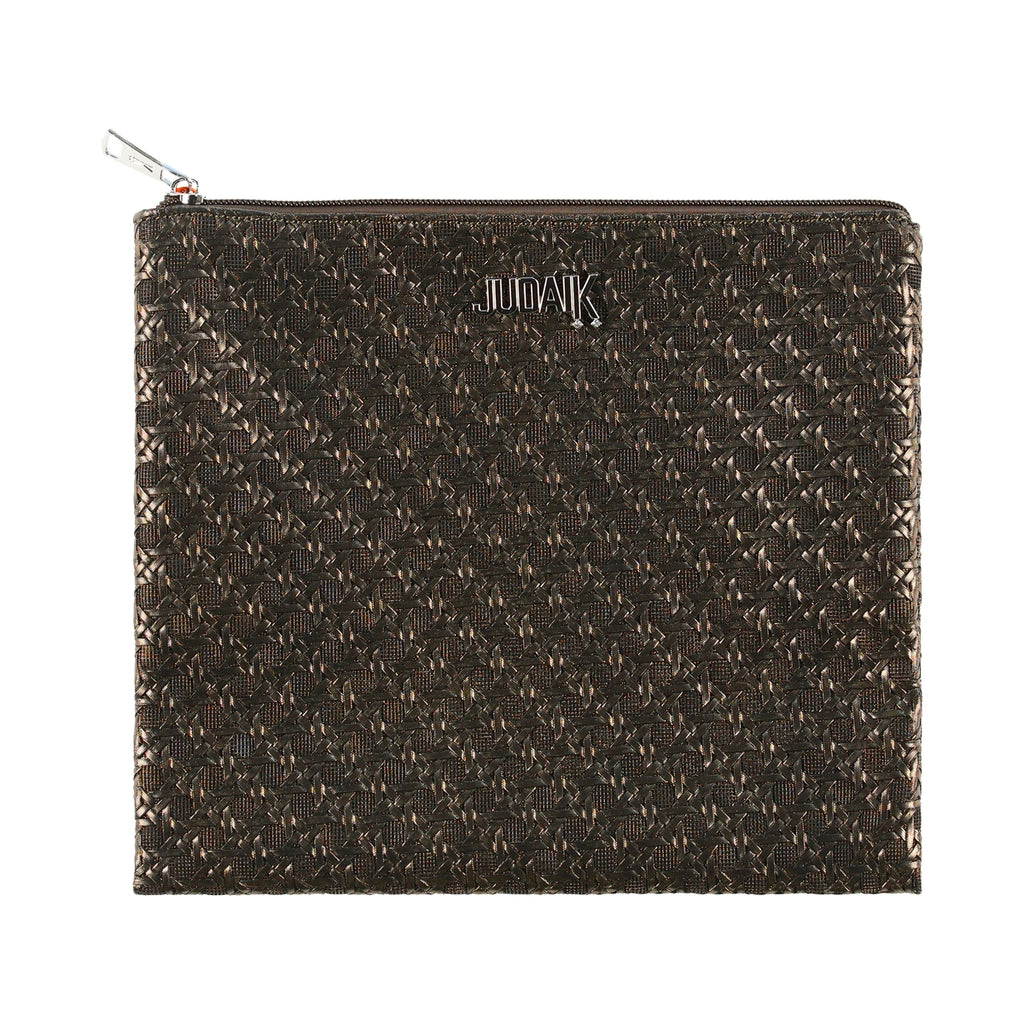 Luxury Black & Gold Star of David Tefillin Bag