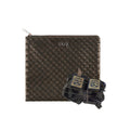Luxury Black & Gold Star of David Tefillin Bag