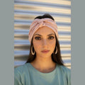 Thin Jersey Turban Head Covering – Pink