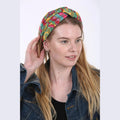 Thin Multicolor Print Turban Head Covering