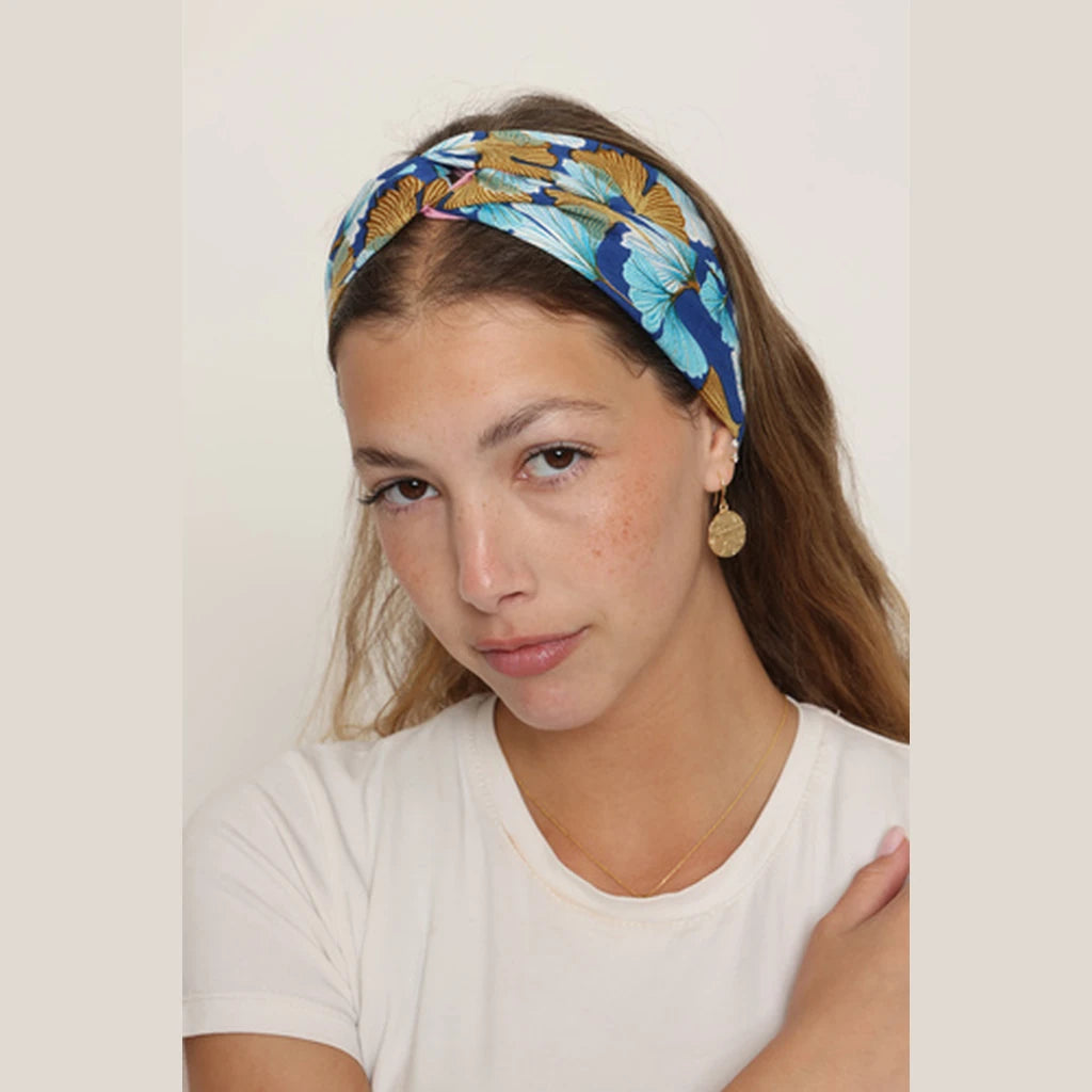Thin Cotton Turban Head Covering – Blue