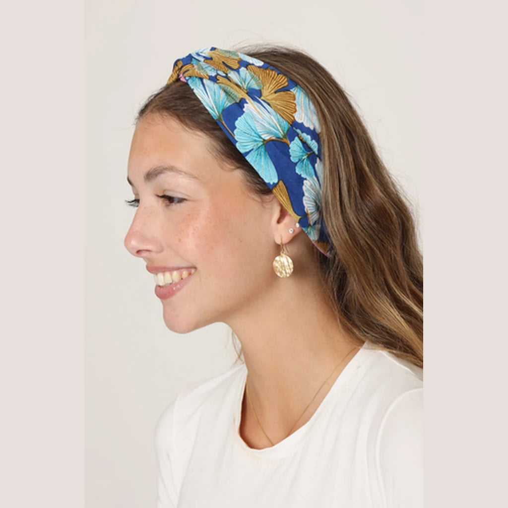 Thin Cotton Turban Head Covering – Blue