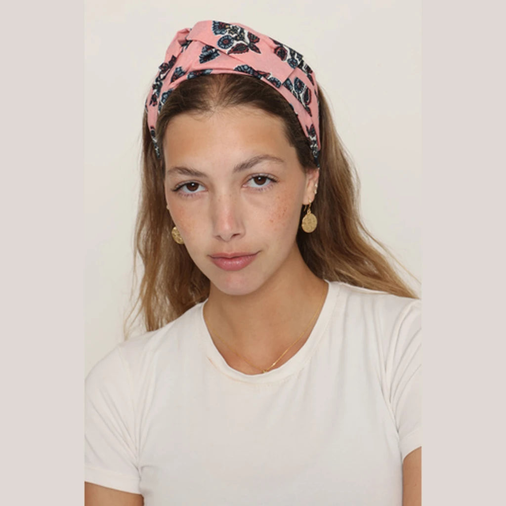 Thin Cotton Turban Head Covering – Pink