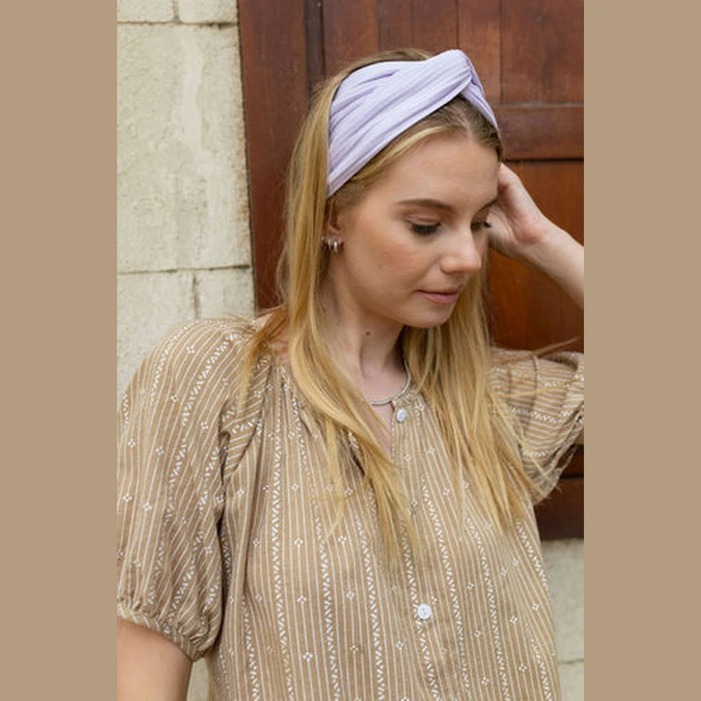 Thin Jersey Turban Head Covering – Lilac
