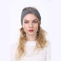 Knitted Turban Head Covering – Gray
