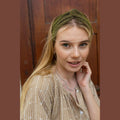 Thin Lurex Turban Head Covering – Gold