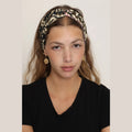 Thin Paisley Turban Head Covering – Black