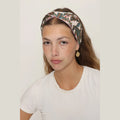 Thin Paisley Turban Head Covering – Pink & Turquoise