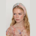 Thin Velvet Turban Head Covering – Pink