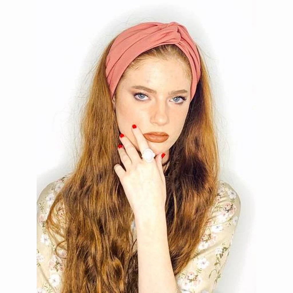 Thin Turban Head Covering – Solid Pink