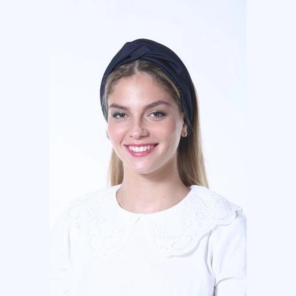 Thin Scuba Turban Head Covering – Blue