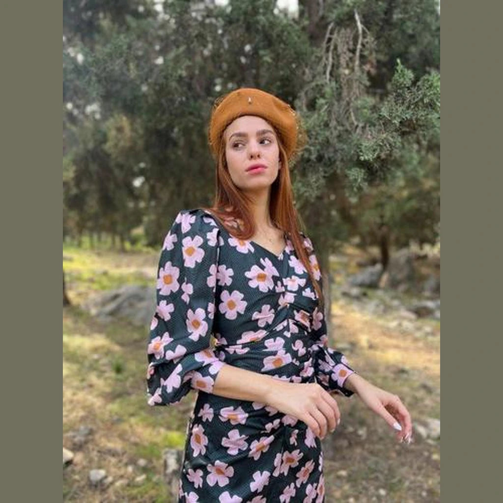 Terracotta Tulle Beret
