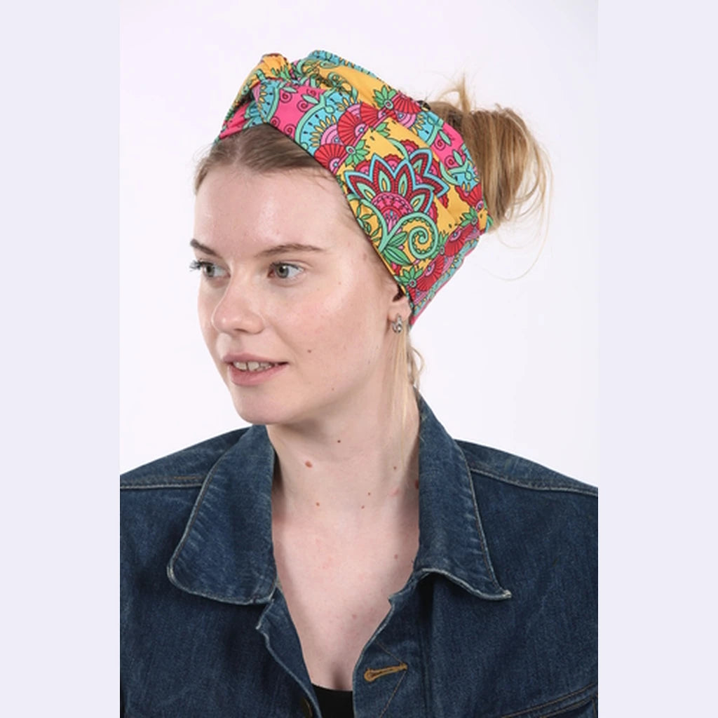 Colorful Print Partial / Full Coverage Turban Headwrap
