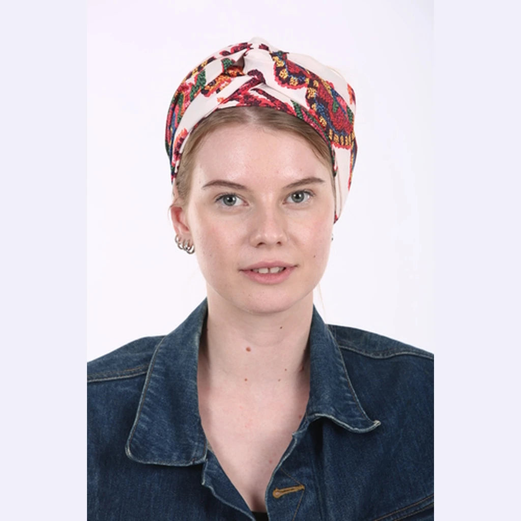 Floral Print Partial / Full Coverage Turban Headwrap