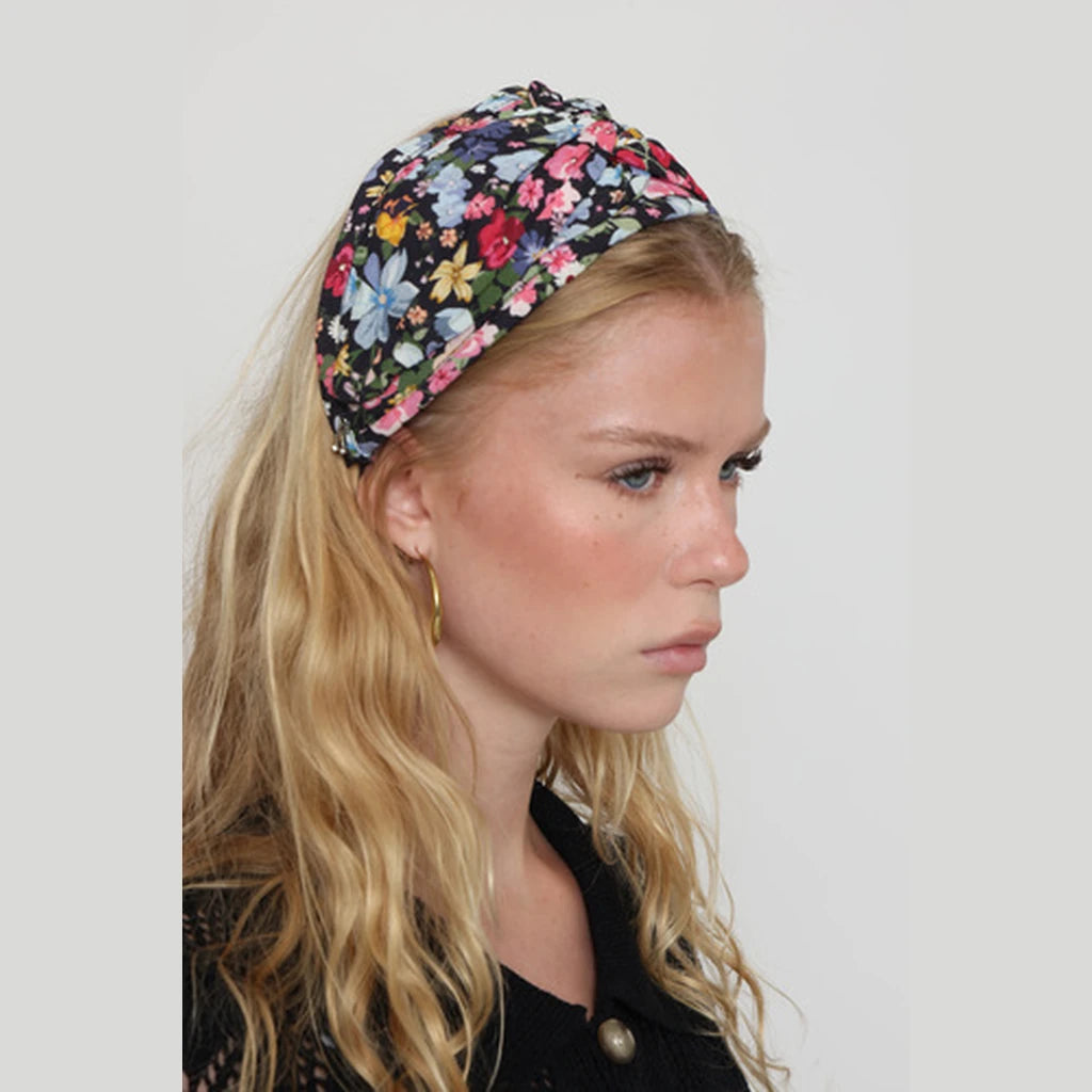 Colorful Floral Turban Headband