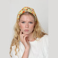 Yellow Floral Turban Headband