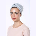 Partial & Full Coverage Basic Jersey Turban Head Covering – Light Blue