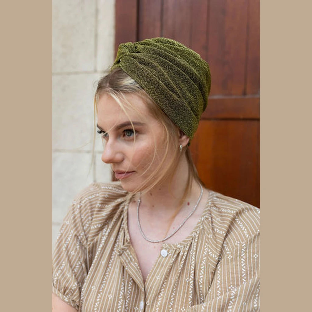 Partial & Full Coverage Lurex Turban Head Covering – Gold