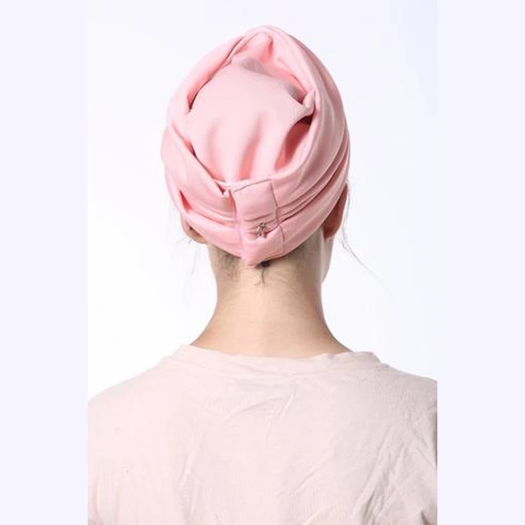 Pink Scuba Partial / Full Coverage Turban Headwrap