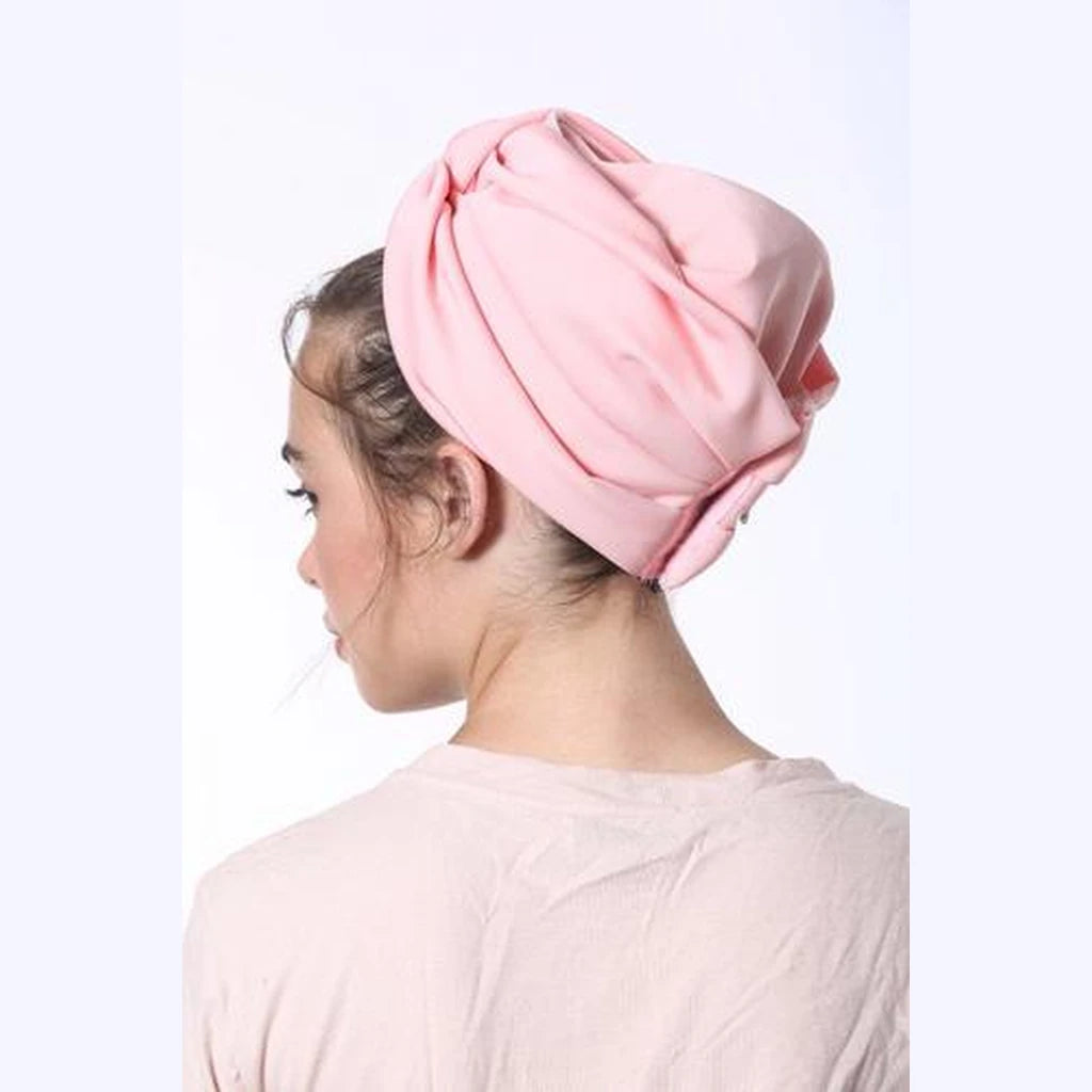 Pink Scuba Partial / Full Coverage Turban Headwrap