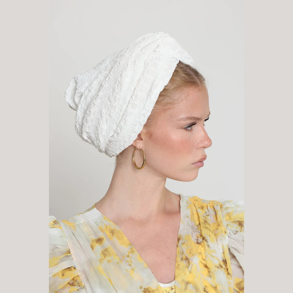 Partial & Full Coverage Turban Head Covering – White