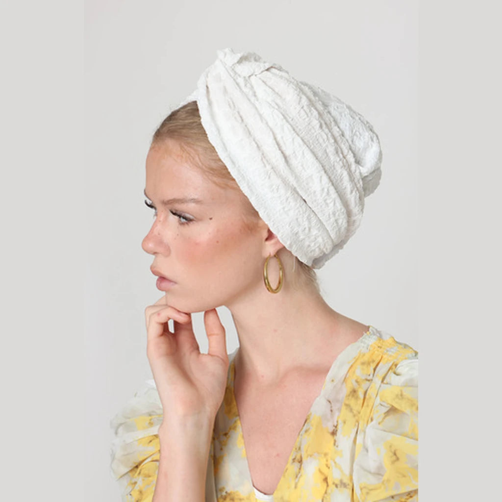 Partial & Full Coverage Turban Head Covering – White