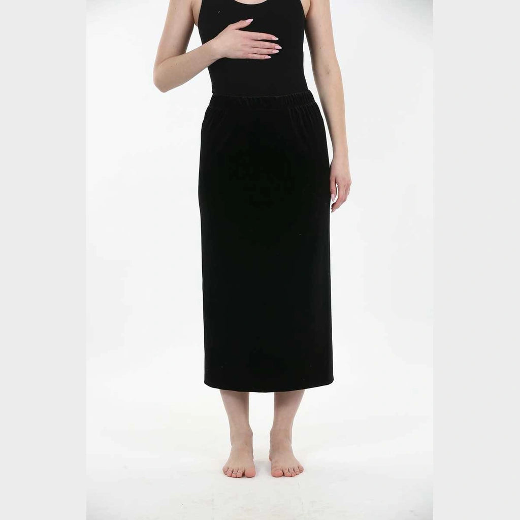 Black Velvet Skirt