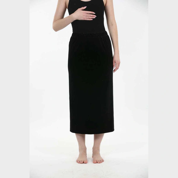 Black Velvet Skirt