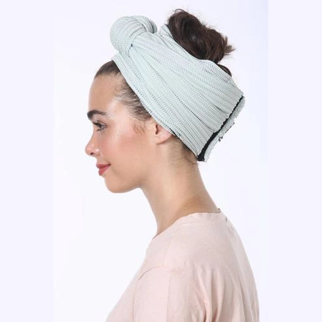 Mint Partial / Full Coverage Turban Headwrap with Volume