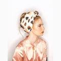 Printed Volume Turban Head Covering – Beige / Brown | Partial & Full Coverage