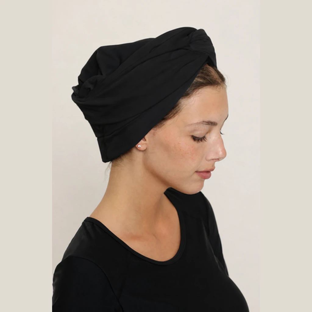 Wide/Full Water Turban – Black