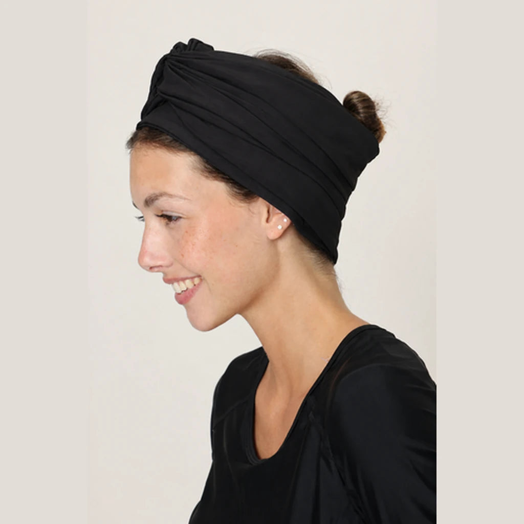 Wide/Full Water Turban – Black