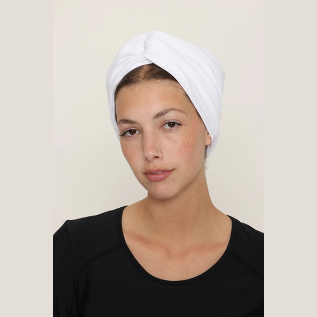 Wide/Full Water Turban – White