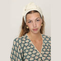 Satin White Headwrap