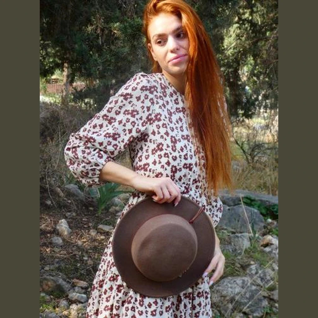 Camel Wide Brim Hat