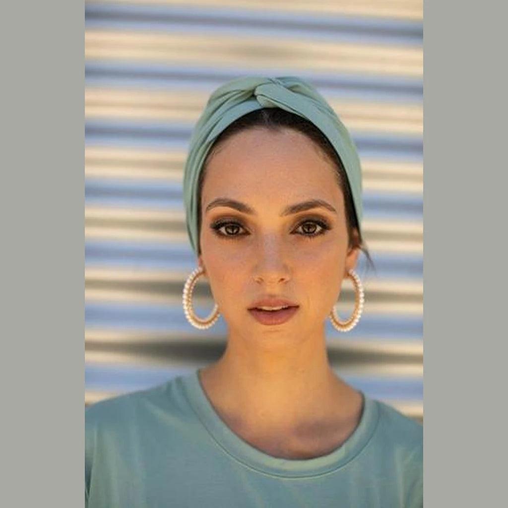 Mint Jersey Partial / Full Coverage Turban Headwrap